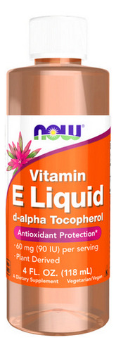 Vitamin E Liquid 54600 Iu Da 4 Oz By Now Foods