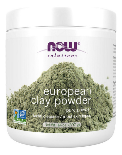 Argila Européia Em Pó De 14 Onças Da Now Foods