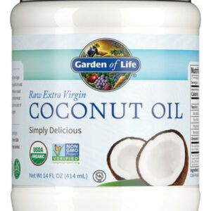 Óleo De Coco Extra Virgem Orgânico 14 Onças Da Garden Of Lif