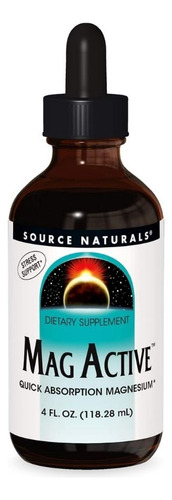 Mag Active Liquid 4 Oz By Source Naturals