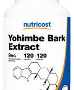 Yohimbe Bark Capsules 9 Mg 120 Count By Nutricost