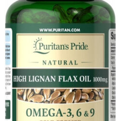 Óleo De Linhaça Natural 1000 Mg 120 Cápsulas Gelatinosas De