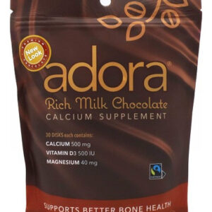 Suplemento De Cálcio Disk Milk Chocolate 30 Unidades Da Ador