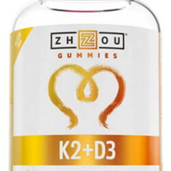 Gomas K2+ D3 60 Unidades Da Zhou Nutrition