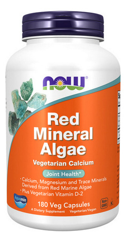 Algas Minerais Vermelhas 180 Cápsulas Da Now Foods