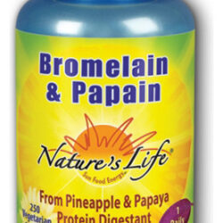 Bromelain & Papain 250/250 Mg 250 Vcaps By Nature's Life