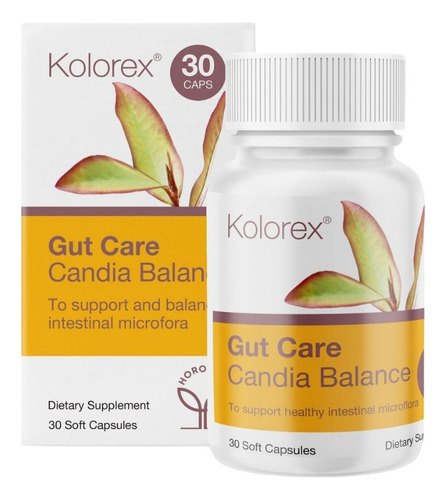 Cápsulas Gelatinosas Kolorex Gut Care & Candida Balance 30 D