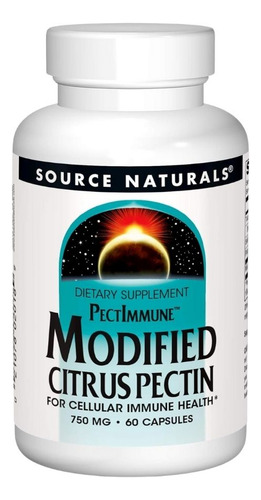 Modified Citrus Pectin 750 Mg 60 Caps By Source Naturals