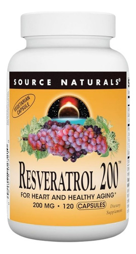 Resveratrol 200 Mg 120 Vcaps By Source Naturals