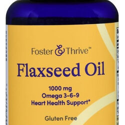 Flaxseed Oil 1000 Mg 100 Softgels By Foster And Thrive