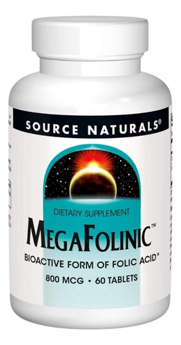 Mega-folínico 60 Comprimidos Da Source Naturals