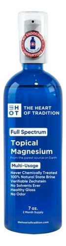 Magnésio 100% Tópico De Espectro Completo Em Vidro Azul De 7