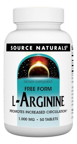 L-arginine 1000 Mg 50 Tabs By Source Naturals