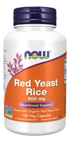 Extrato De Arroz Com Fermento Vermelho 600 Mg 120 Vcaps Da N