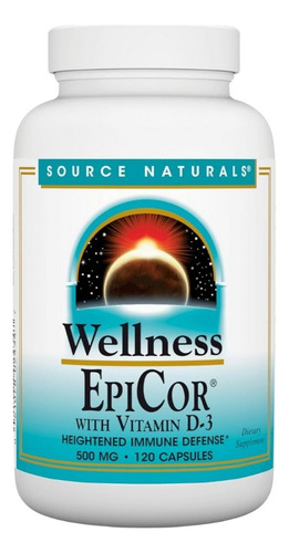 Epicor With Vitamin D-3 500 Mg 120 Caps By Source Naturals
