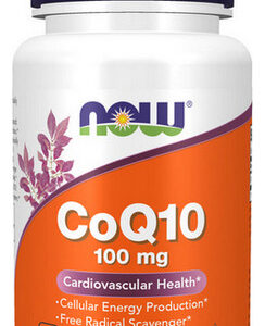 Coq10 100 Mg 50 Cápsulas Gelatinosas Da Now Foods