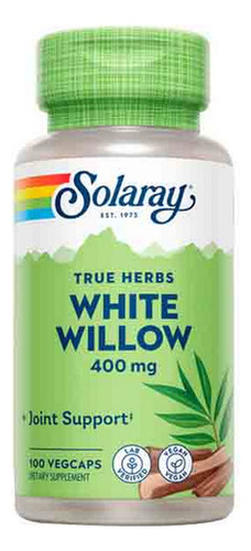 White Willow 400 Mg 100 Cápsulas Da Solaray