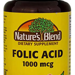 Ácido Fólico 1000 Mcg 1000 Comprimidos Da Nature's Blend