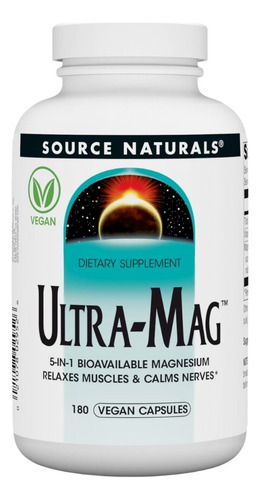 Ultra Magnésio 200 Mg 180 Cápsulas Vegetais Da Source Natura