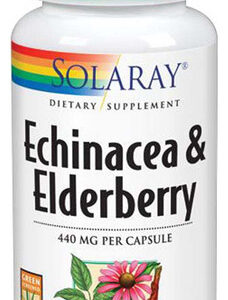 Echinacea E Sabugueiro 440 Mg 100 Cápsulas Da Solaray