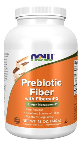 Fibra Prebiótica Com Fibersol-2 12 Onças Da Now Foods