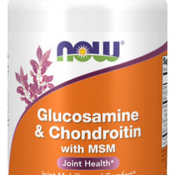 Glucosamina E Condroitina Com Msm 180 Cápsulas Da Now Foods