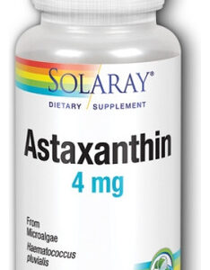 Astaxantina 4 Mg 60 Cápsulas Gelatinosas Da Solaray