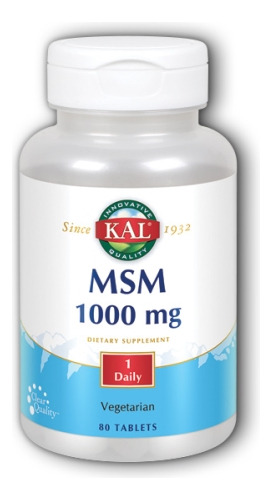 Msm 1.000 Mg 80 Comprimidos Por Kal