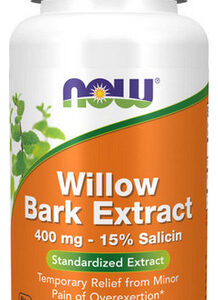 Casca De Salgueiro Branco 400 Mg 100 Cápsulas Da Now Foods