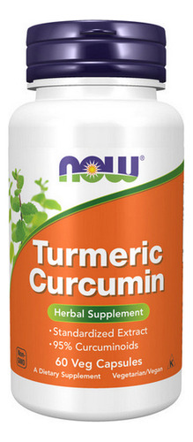 Extrato De Curcumina 60 Cápsulas Da Now Foods