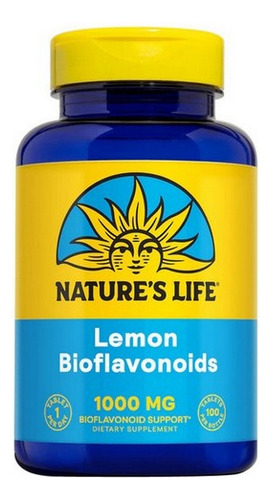 Bioflavonóides De Limão 1000 Mg 100 Comprimidos Da Nature's