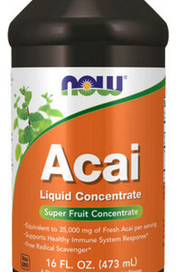 Concentrado Líquido De Açaí 16 Onças Da Now Foods