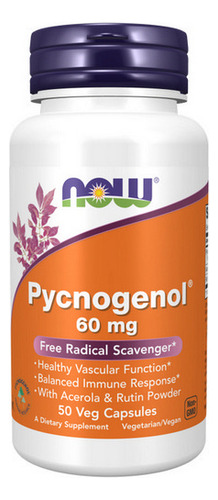 Picnogenol 60 Mg 50 V/cápsulas Da Now Foods