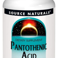 Pantothenic Acid 250 Mg 100 Tabs By Source Naturals