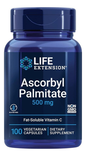 Ascorbyl Palmitate 500 Mg 100 Vcaps By Life Extension
