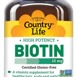 Biotina 10 Mg 120 Cápsulas By Country Life