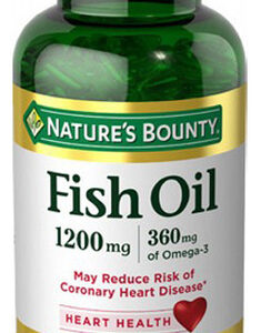 Óleo De Peixe 1200 Mg 200 Unidades Da Nature's Bounty