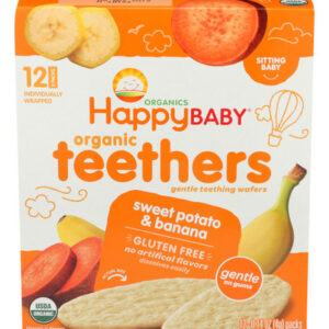 Organic Teethers De Batata Doce E Banana 1,7 Onças (caixa Co