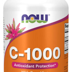 Vitamin C-1000 With Rose Hips, 100 Tabs By Now Foods