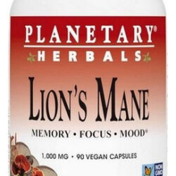 Lion's Mane 500 Mg 90 Cápsulas Vegetais Da Planetary Herbals