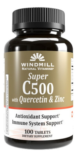 Super C 500 Com Quercetina E Zinco 100 Comprimidos Da Windmi