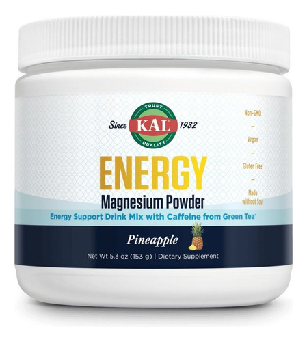 Energy Magnesium Powder 5.3 Oz By Kal