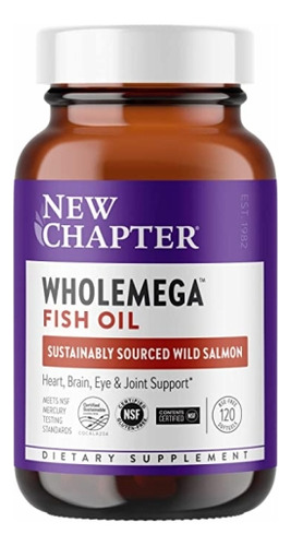 Wholemega 1000 Mg 120 Cápsulas Gelatinosas By New Chapter