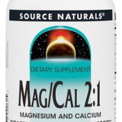 Magnesium And Calcium 2:1 370 Mg 180 Caps By Source Naturals