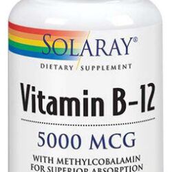 Vitamina B-12 5.000 Mcg 30 Pastilhas Da Solaray
