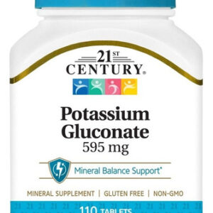 Potassium 595mg 110 Tabs By 21st Century