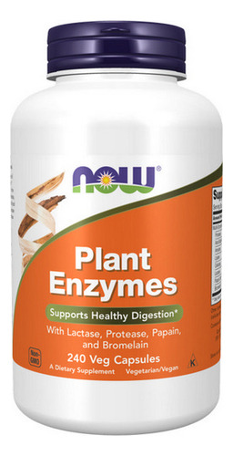 Enzima Vegetal 240 Vcaps Da Now Foods