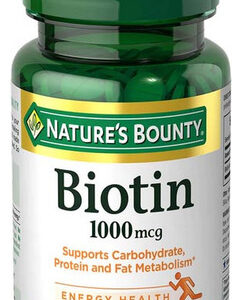 Biotina Nature's Bounty 100 Comprimidos Por Nature's Bounty