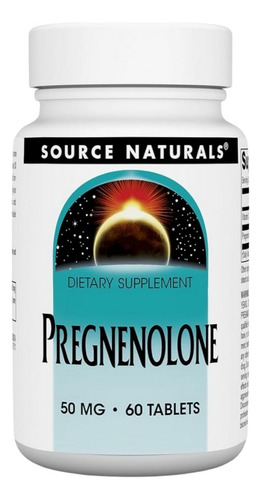 Pregnenolone 50 Mg 60 Tabs By Source Naturals