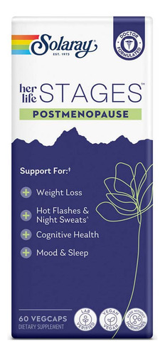 Postmenopause 60 Count By Solaray